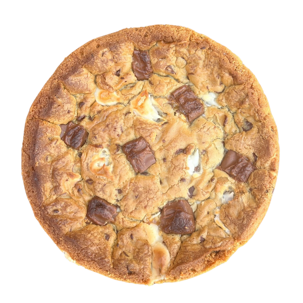 Snickers Cheesecake Deep Dish Cookie Pie