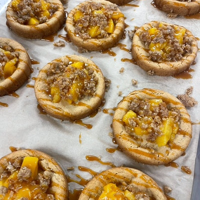 Peach Cobbler Cheesecake Cookie